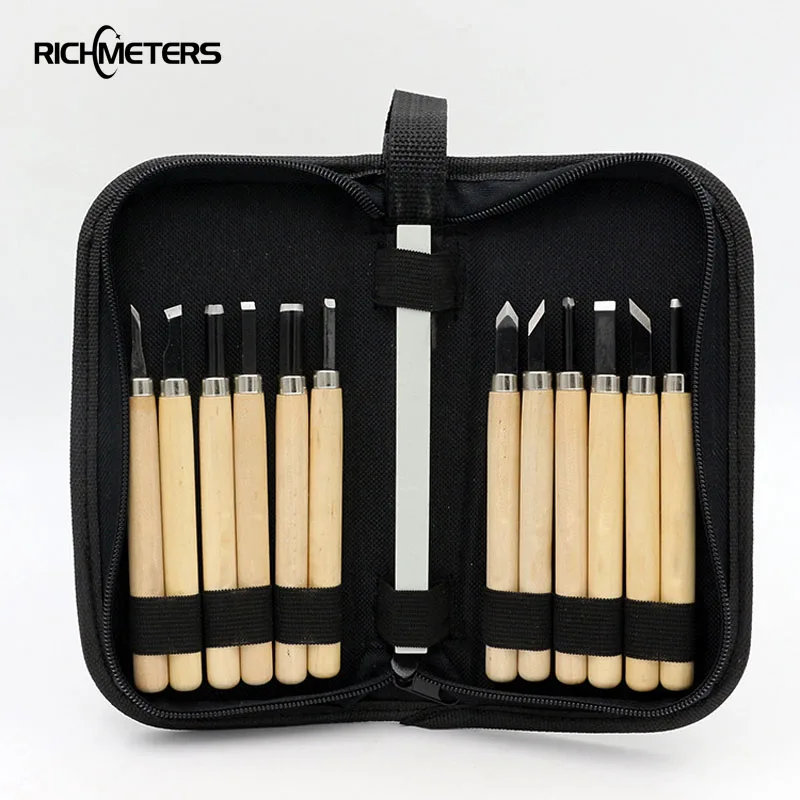 12 PCS wood carving mini knife woodworking tools sets carving knife