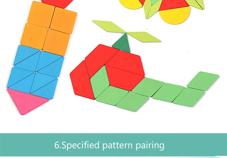 Новые Деревянные Монтессори раннего образования забавная Головоломка Tangram головоломка в коробке детские игрушки головоломка обучающая игрушка