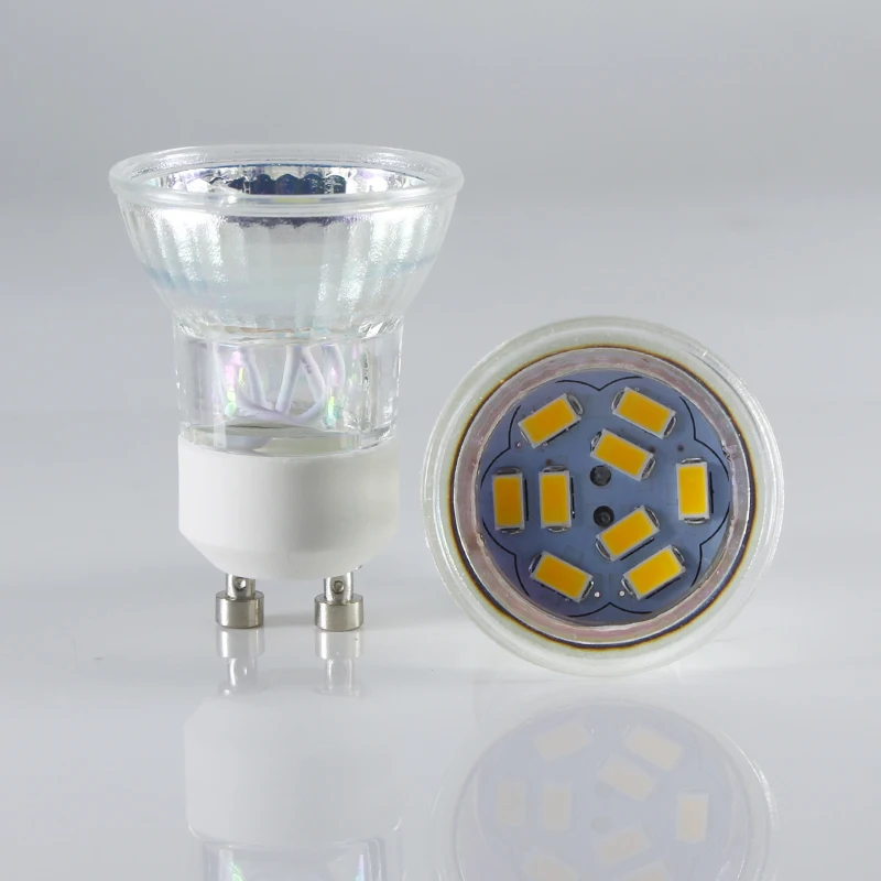Viewi Unidades 1 unidad bombillas led foco GU 10 Dc 12 voltios mini foco luces 12 V copa de vidrio ahorro de energía lámpara 5730 blanco cálido Viewi Unidades 1 unidad bombillas led foco GU 10 Dc 12 voltios mini foco luces 12 V copa de vidrio ahorro de energía lámpara 5730 blanco cálido