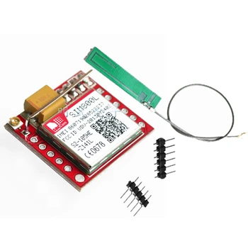 

5pcs Smallest SIM800L GPRS GSM Module MicroSIM Card Core BOard Quad-band TTL Serial Port with the antenna