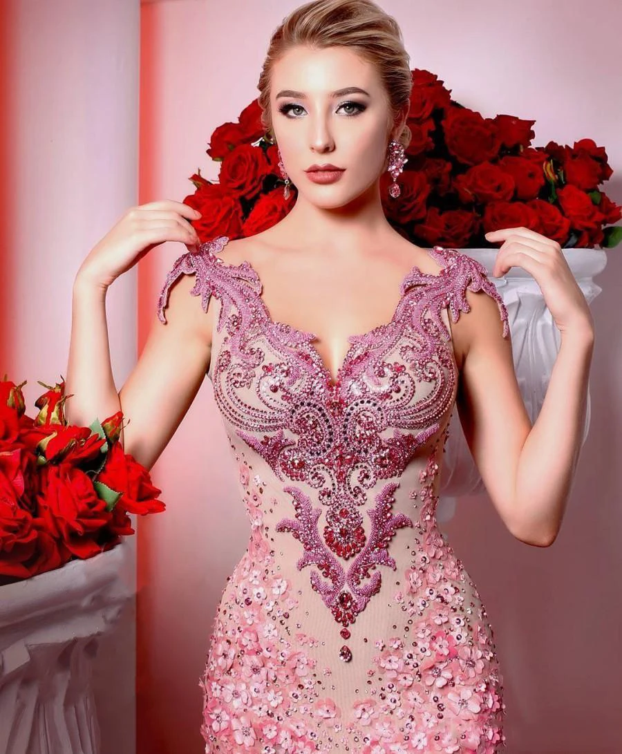 modest-beaded-mermaid-evening-dresses-2019-v-neck-3d-appliqued-sequined-prom-gowns-backless-sweep-train-plus-size-formal-dress