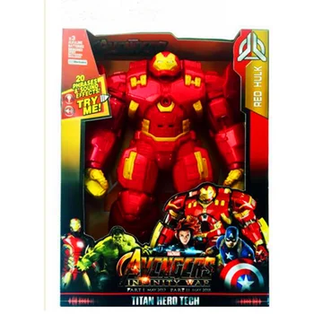 

30CM The Avengers Anti Hulk Hulkbuster with Light and Sound Figurine Dolls Toys PVC Action Figure Collection Model Toy H605