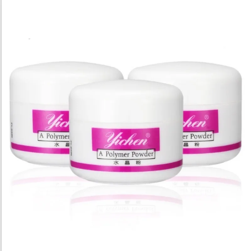 

3 colors Acrylic Powder 3D Nail Tips Nail Glitter Builder Clear Pink White Crystal Powder Manicure Acrylic Powder For Nail