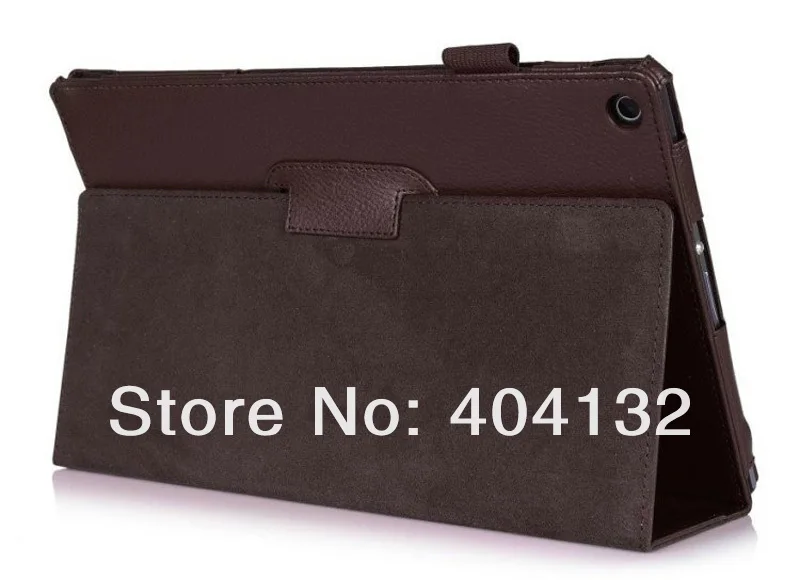 20 шт подставка литчи из искусственной кожи чехол для sony Xperia Tablet Z2 10 Folio защитный чехол