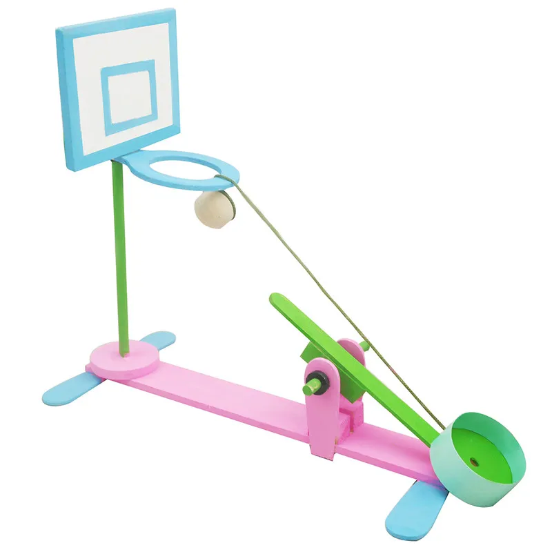 Soportes de baloncesto de escritorio de madera, juguete reductor de