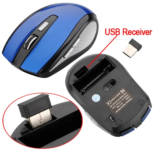 USB оптическая мышь 2,4 ГГц Беспроводная мышь 1200 dpi 5 кнопок USB приемник мин игровая мышь PC Gamer мыши для ноутбука компьютер