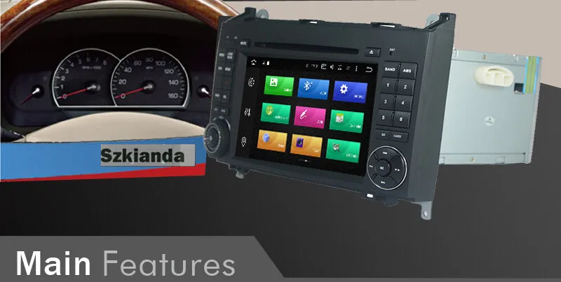 Perfect Android 8.0 Car DVD GPS for Benz Sprinter Vito W169 W245 W469 W639 B200 GPS wifi 8 Core 32GB 4G Bluetooth Radio Stereo Canbus 2