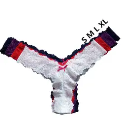 S-XL плюс Размеры Для женщин кружева G строка большой Размеры сексуальные трусики быстросохнущая модное нижнее белье Трусы 7 шт./лот