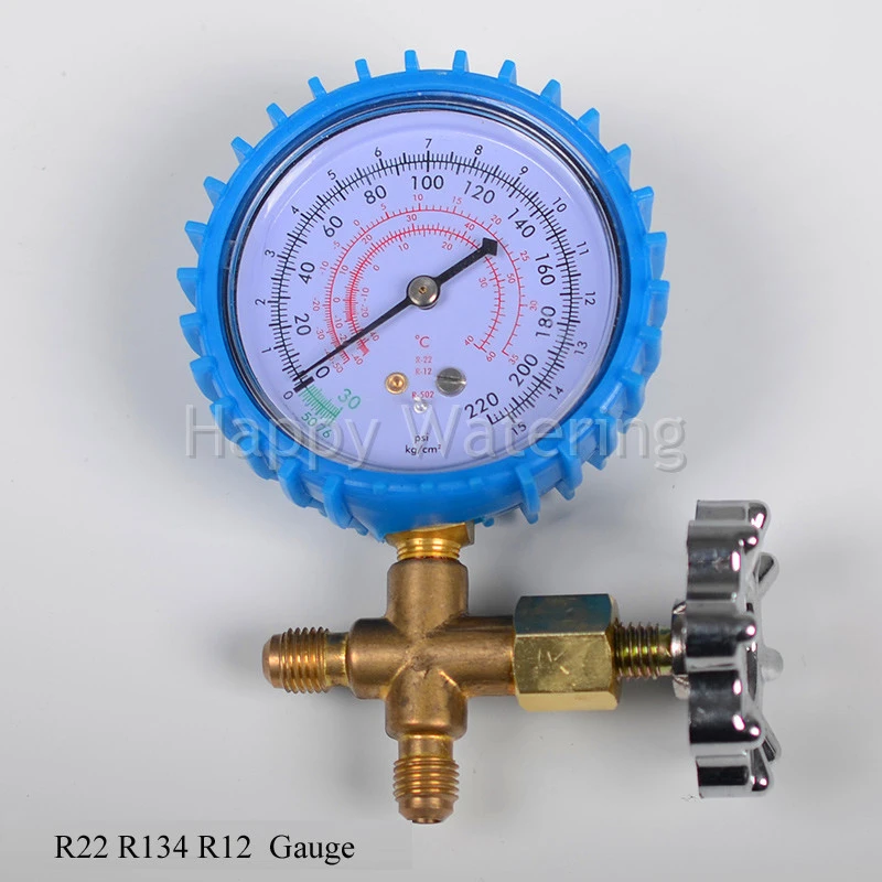Automotive Car Air Conditioning Refrigeration Tools Refrigerant Pressure Gauge Low Pressure