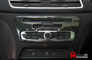 

Real Carbon Fiber Inner Middle Console AC AIR Condition lower Panel Cover Trim for Audi Q3 8U 12 -15