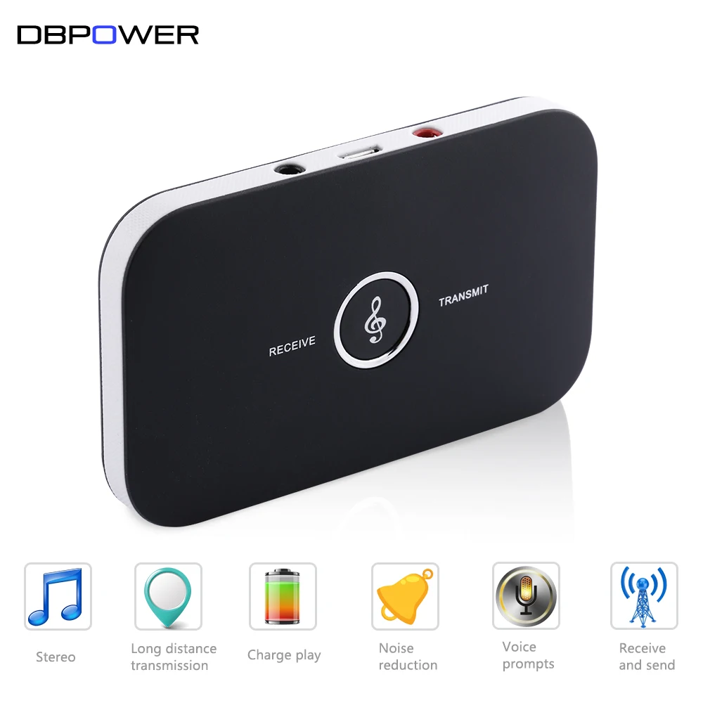 DBPOWER 2-в-1 Bluetooth Аудио Приемник-Передатчик Беспроводной Стерео Музыки Передатчик