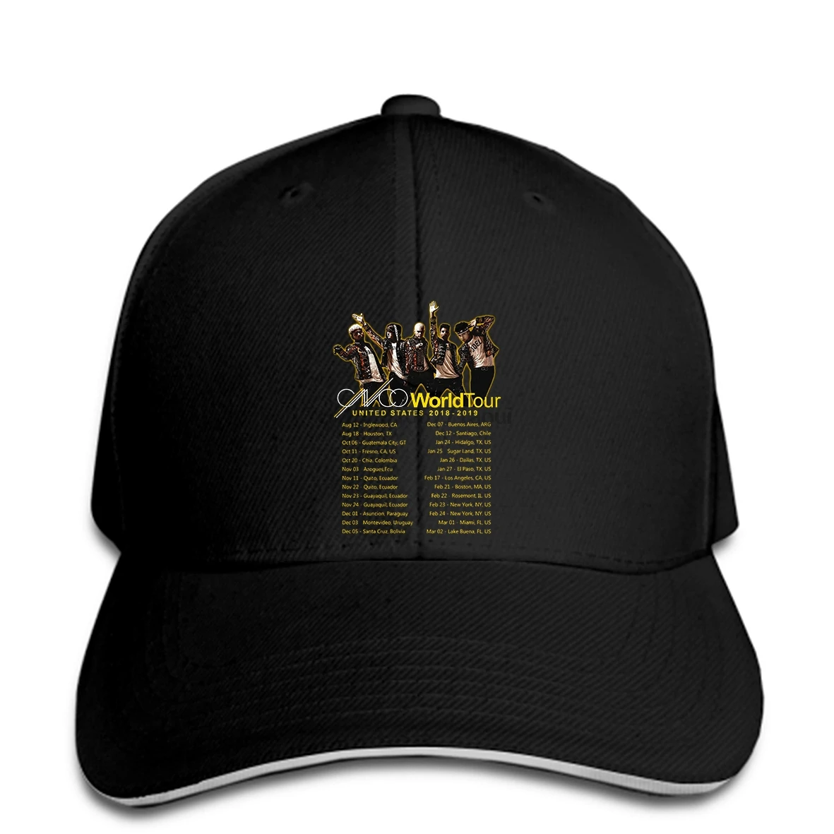 

Baseball cap Baseball caps NEW CNCO World Tour US 2019 Dates Unisex Sz