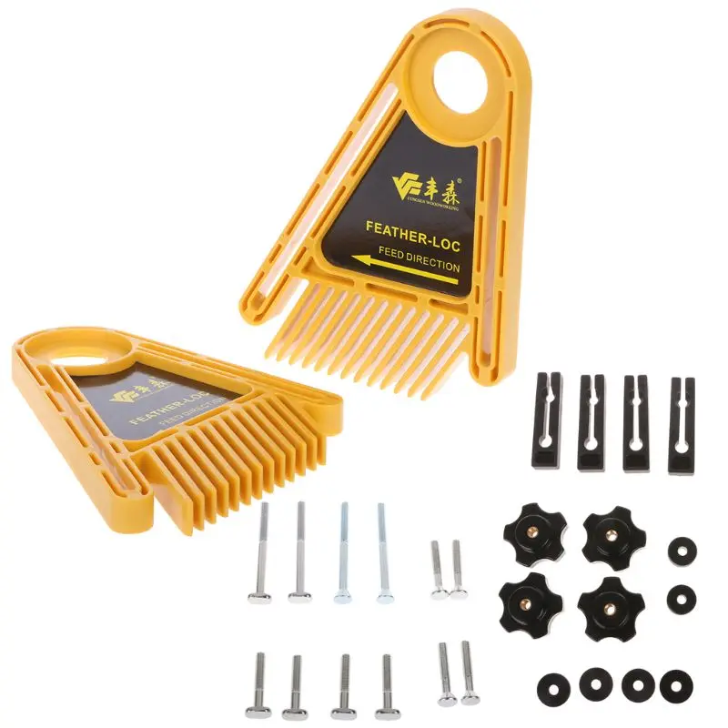 

Multi-purpose Double Feather Board For Router Tables Saws Miter Gauge Fences Set Featherboards Engraving Machine Wood qiang