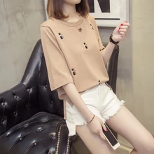 7331(5 комнат 4 на 4) сделать котенка вышитая ледяная конопля вязаная водолазка 46 с короткими рукавами