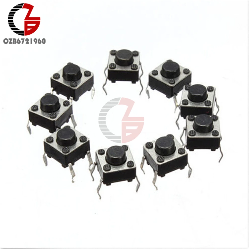Тактовый кнопочный переключатель 6x6x4 3 мм 4 контакта 20 шт.|switch tact|switch switchswitch push |