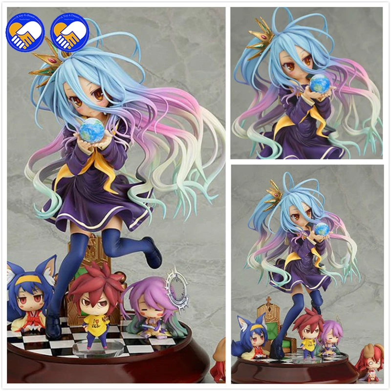 

A toy A dream Lovely cartoon movie Action Figure Model Furnishing articles anime No Game No Life 2 hand toy doll kids gift