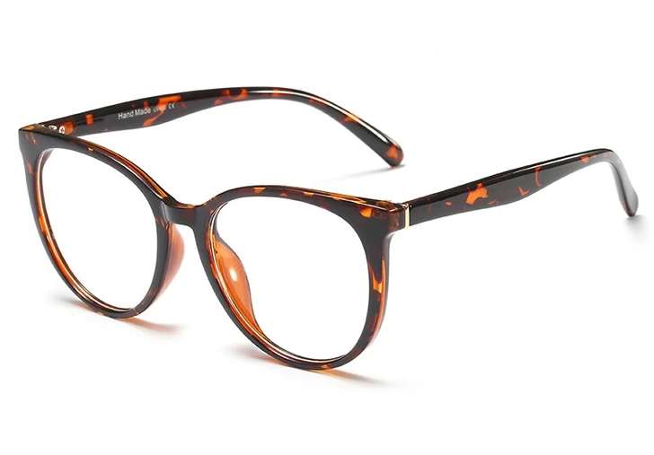 Круглые очки кошачий глаз, оправа для мужчин и женщин, оптические модные компьютерные очки 45721