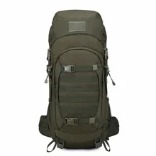 Mountaintop 50L Travel Tactical Backpack Waterproof 600D Polyester Military Molle Bag for Hunting Hiking, with Rain Cover