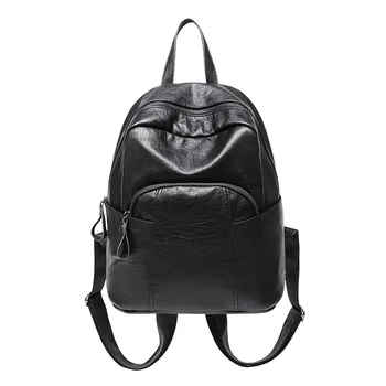 

Women Multifunction Backpack Genuine Leather Casual Shoulder Bag Large Capacity Backbag Female Zipper School Bag Travel Bag C628