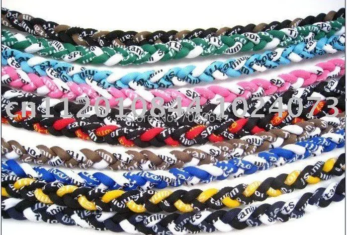 3 Ropes Tornado Germanium Titanium Healthy Necklace sports