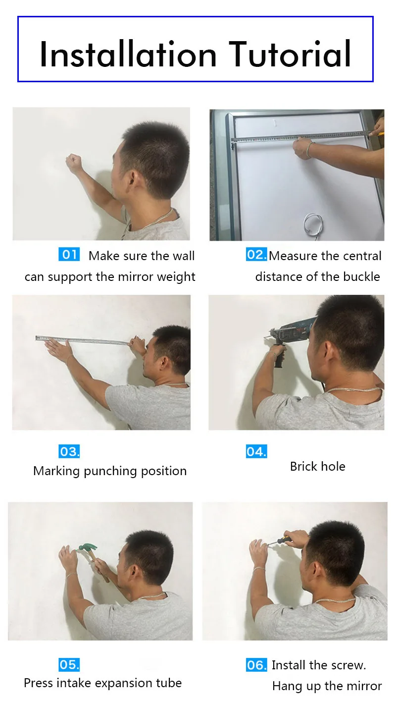 Светодиодный сенсорный экран зеркало для ванной HD противотуманные настенные зеркала Смарт туалетный столик зеркало поперечное или вертикальное с Bluetooth время