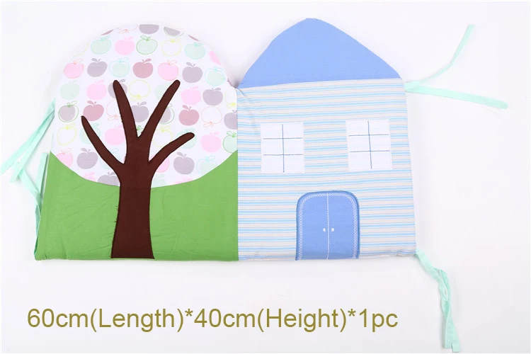 1-12Pc/Lot Infant Crib Bumper Bed Protector Baby Kids Cotton Cot Nursery bedding House bumper for boy and girl