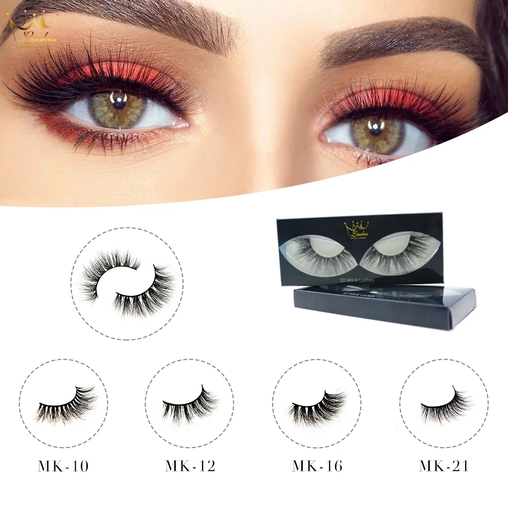 Crown Lashes 3d mink eyelashes natural false eyelash fake eyelashes