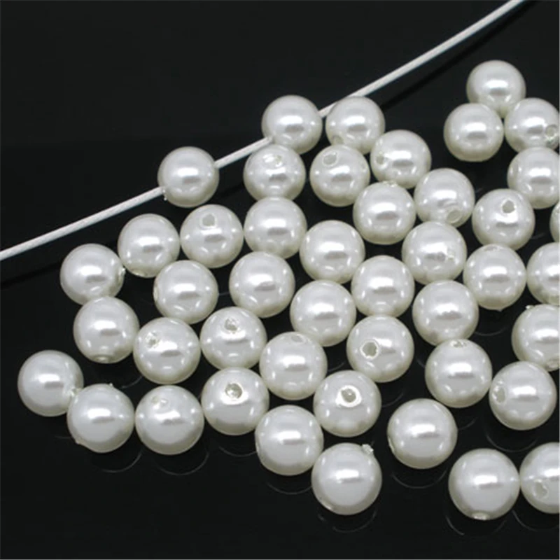 DoreenBeads 300 шт. имитация жемчуга круглые бусины диаметр 8 мм (B05240) yiwu|beads 8mm|round beads8mm beads