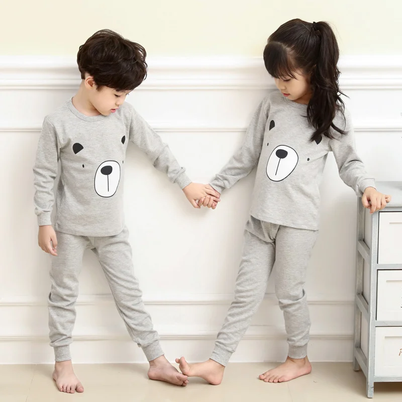 

Kids girls pajamas sets children clothes winter pyjamas kids pijama infantil sleepwear home clothing cartoon Baby pijama 2-11Y