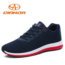 QIANDA Men Sport Light Running Shoes Lace-up Cushioning Man Sneakers Breathable Outdoor Walking Jogging Soft Trekking Shoes 2017 cushioning running shoes men spring autumn pu leather light lace up breathable brand man sneakers