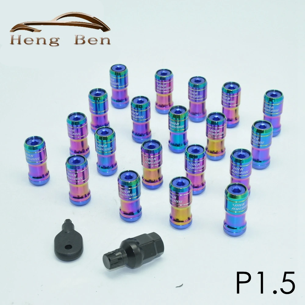 HB 20 шт Volk RAYS Racing Formula Nut набор колесных гаек M12x1.5 L = 45 мм Neo Chrome|Гайки и болты| |