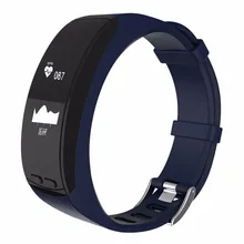P5 умный Браслет 0.96 »OLED GPS Спорт на открытом воздухе сердечного ритма Мониторы высота Температура меры шагомер браслет