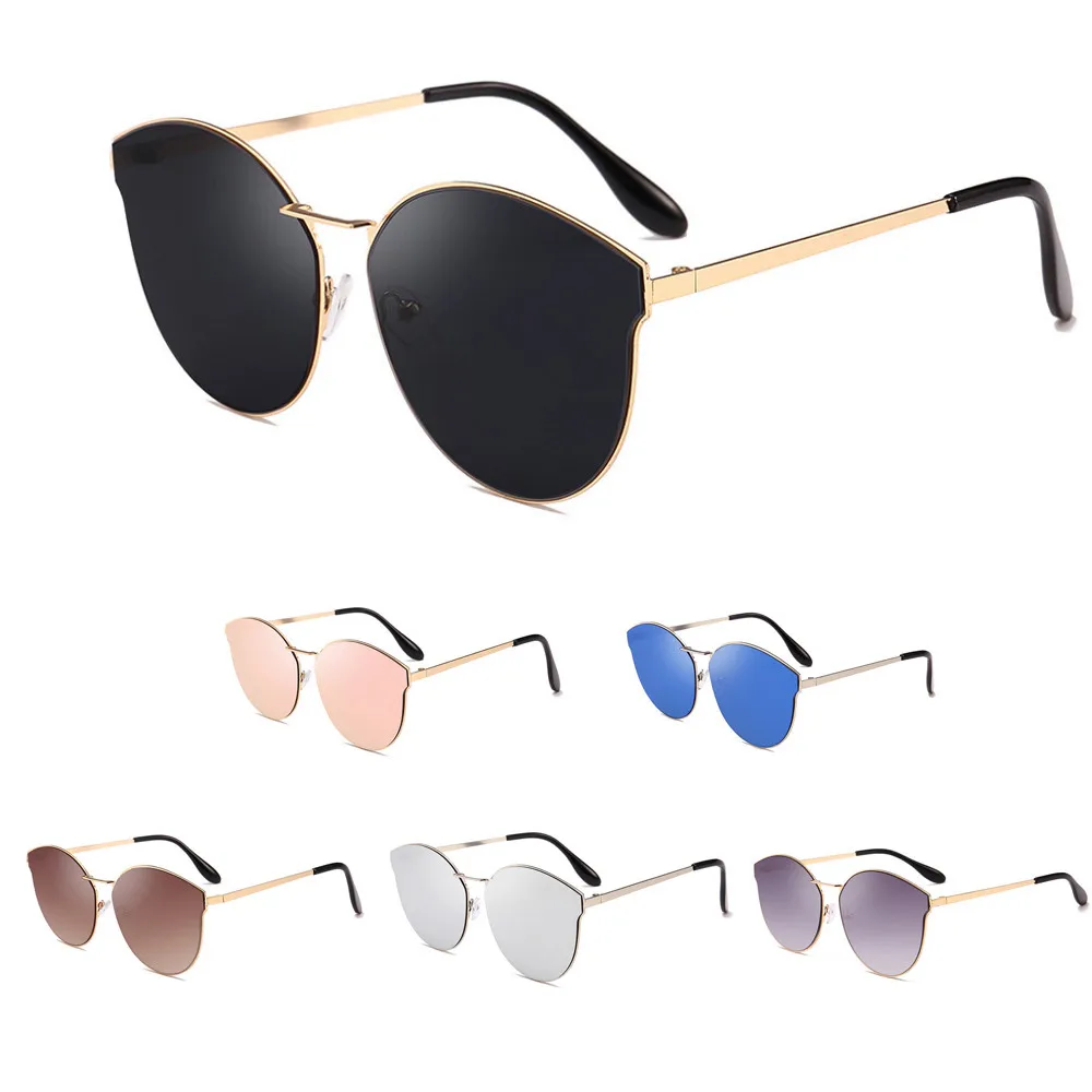 

Women Sunglasses Popular Eyeglasses Womens Retro Fashion Shades Sunglasses Integrated UV Glasses 5 Color