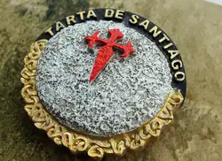 Тарта де Santiago, Испания туристический Путешествия Сувенир 3D Смола декоративный магнит для холодильника ремесло идея подарка