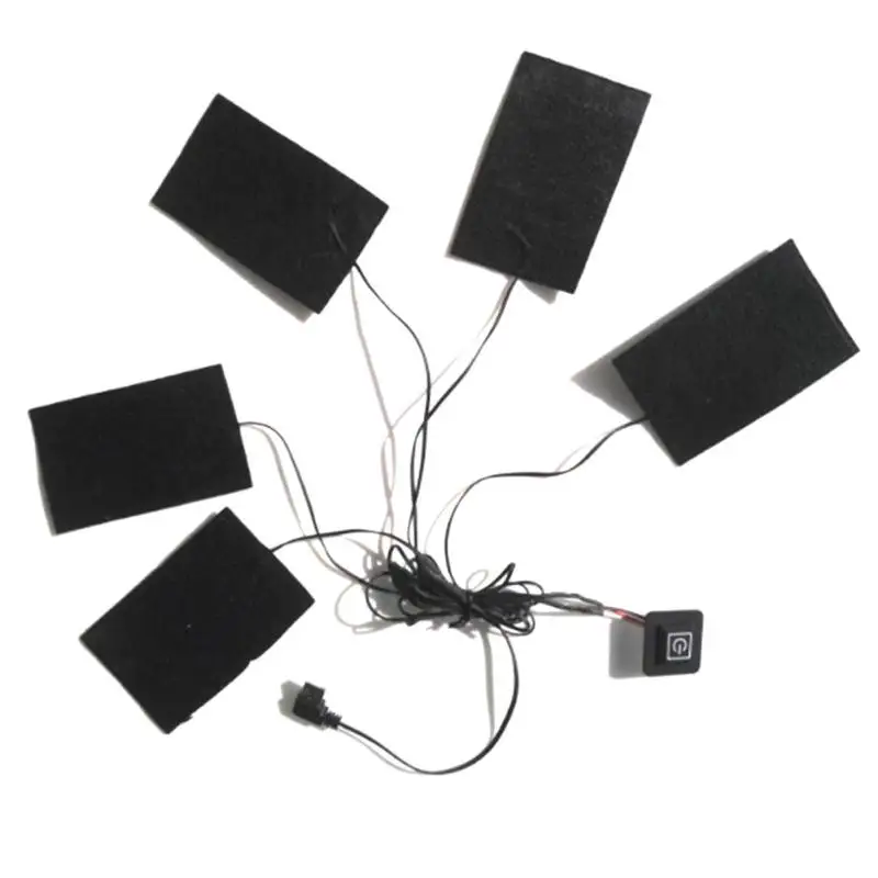 

1 Set 8w Electric Pads Thermal Clothes Heated Mobile Jacket Warming Gears For Diy Heated Clothes USB Low Voltage 5V