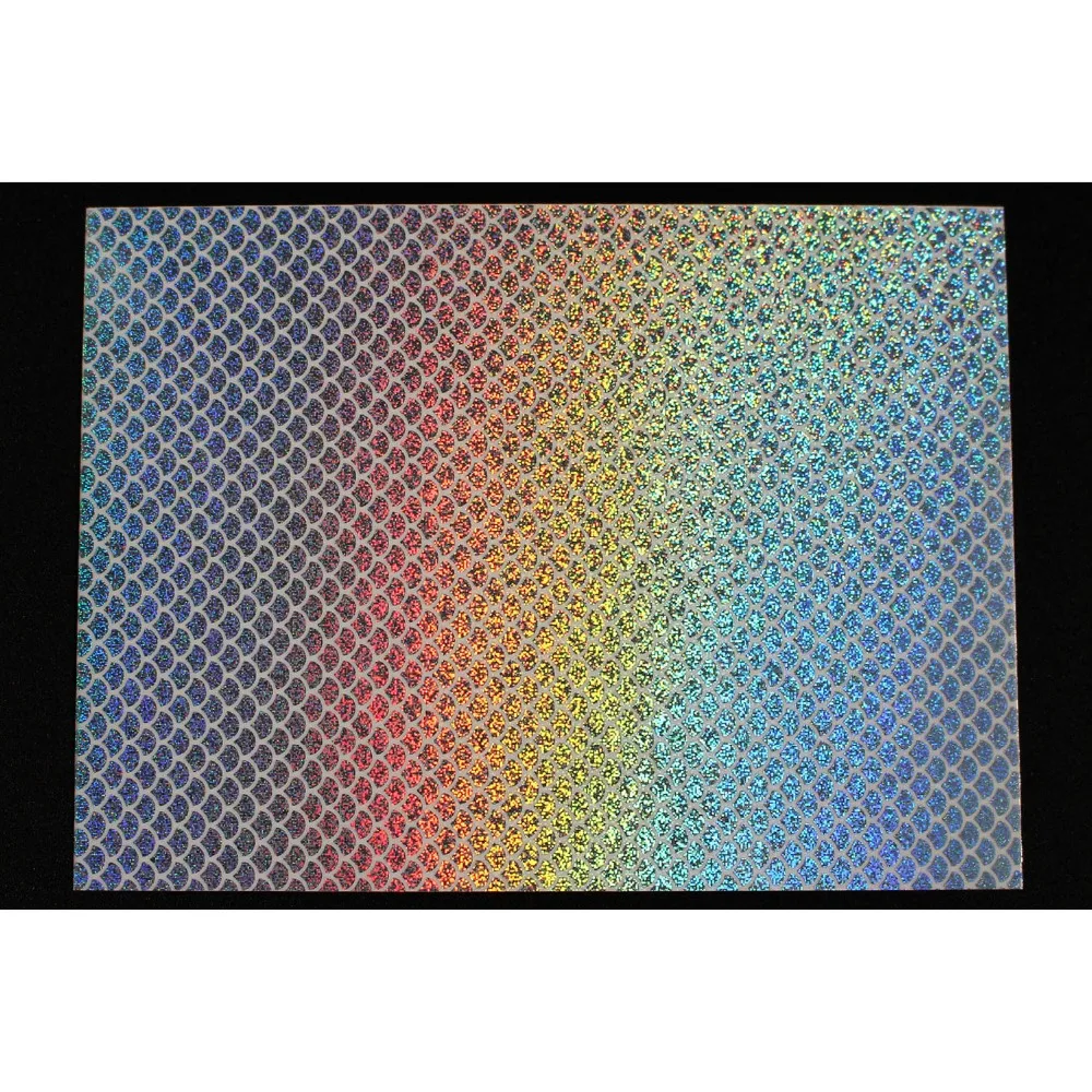 Tigofly 4 St/ück 10 x 21 cm Holografische Klebefolie Flash Glas Disco Draht Muster K/ünstliche Fischhaut Jig Aufkleber Hard Baits K/öder Aufkleber