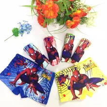 Трусы для мальчиков, нижнее бельё детское нижнее белье с принтом с героями мультфильмов для детей; трусы; нижнее Трусики для мальчиков короткие брифы, 4 шт./лот