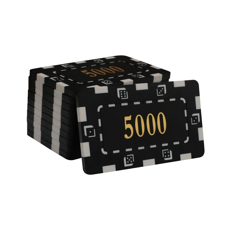 New High-quality Special Square Type Large Square Chip Set Chips Currency Hold'em With Custom Mahjong ABS Chips 32 g Poker Chips