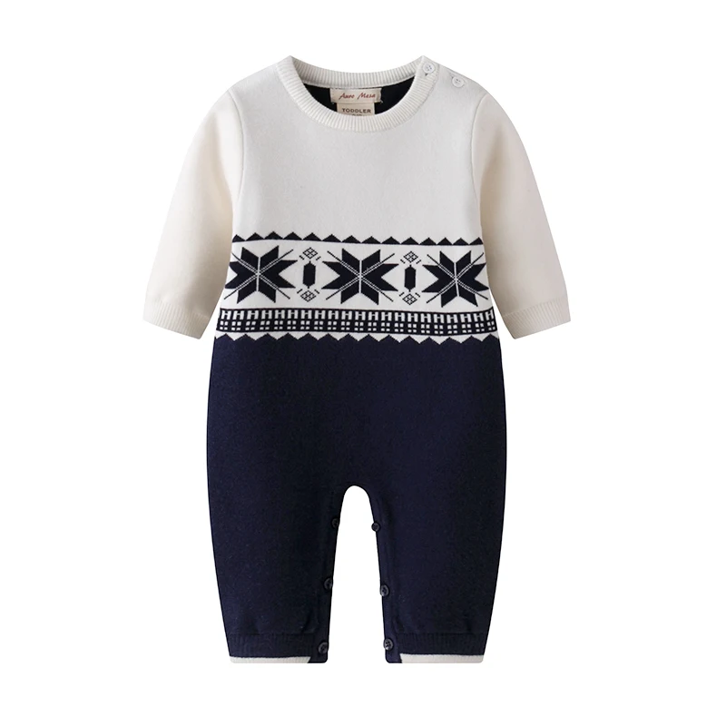 

Baby Knit Romper Christmas Baby Boys Snowsuit One Piece Baby Clothes Infant Newborn bebes Jumpsuit