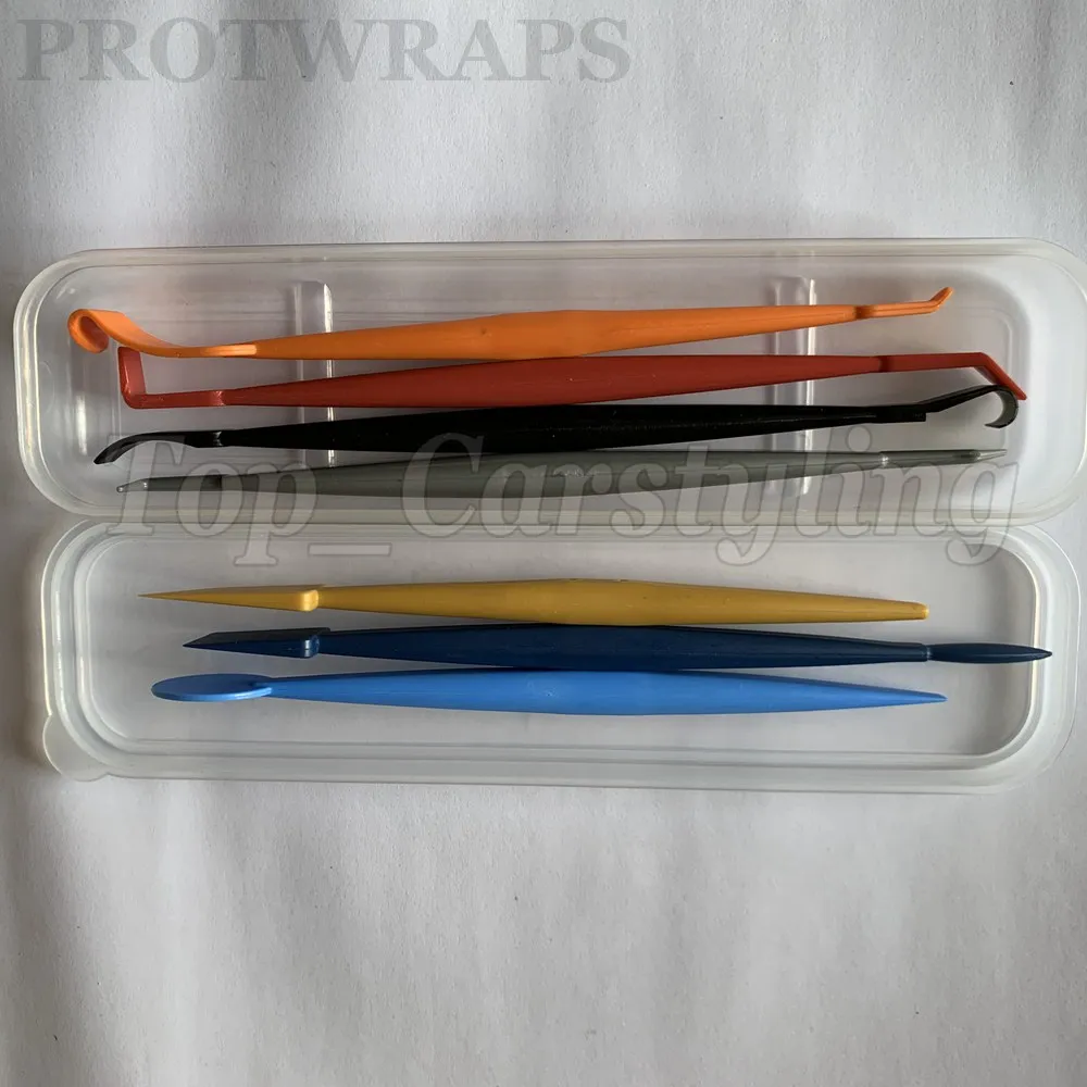 Edge finished Magnetic Squeegee Tools Kit Car Sticker Tints Headlight Film Carbon Magnetic Scraper Tool  (17)