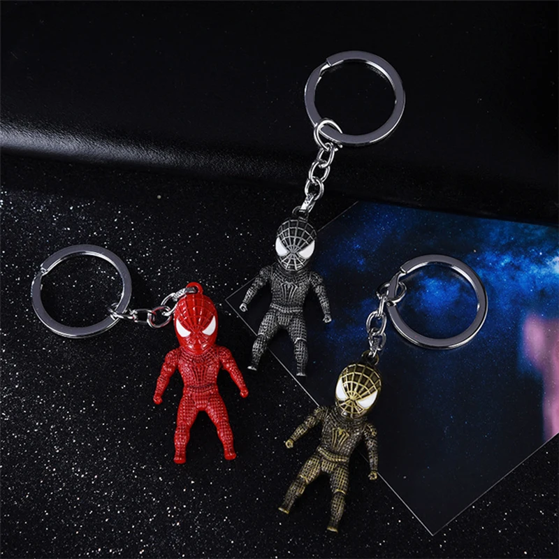 

Keychain Car Key Stainless Steel Key Ring High-grade Simulation Hero Key Chain Auto Keyring Keyfob Home Key Pendant for Gift