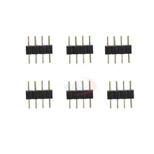 20~ 1000 шт. двойной цвет, в ассортименте 4 pin иглы 4pin RGB штыревой разъем типа для 3528 5050 RGB светодиодный полосы светодиодный аксессуары