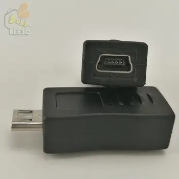 

Mini 5pin Female to Micro Male black Straight Adapter 300 pcs