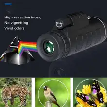 40x60 зум Открытый телескоп монокулярный HD видения Телескопы Охота военные Монокуляры бинокулярный