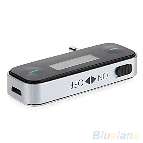 Беспроводной 3,5 мм Автомобильный ЖК-дисплей fm-передатчик кабель для iPhone 4S 5S 6 ipod Touch