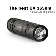 Convoy S2+ черный УФ 365nm светодиодный светильник вспышки, nichia 365UV в стороне, УФ лампа светильник OP отражатель, флуоресцентный агент обнаружения