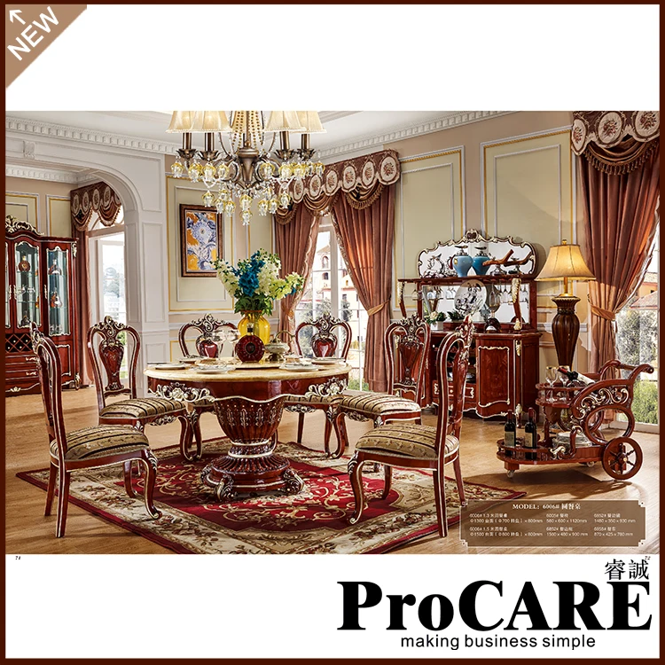 ProCARE Attractive Design Dining Room Set Furniture Unique Fashion Design Brand and High Quality Modern Dining Chair Table Set
