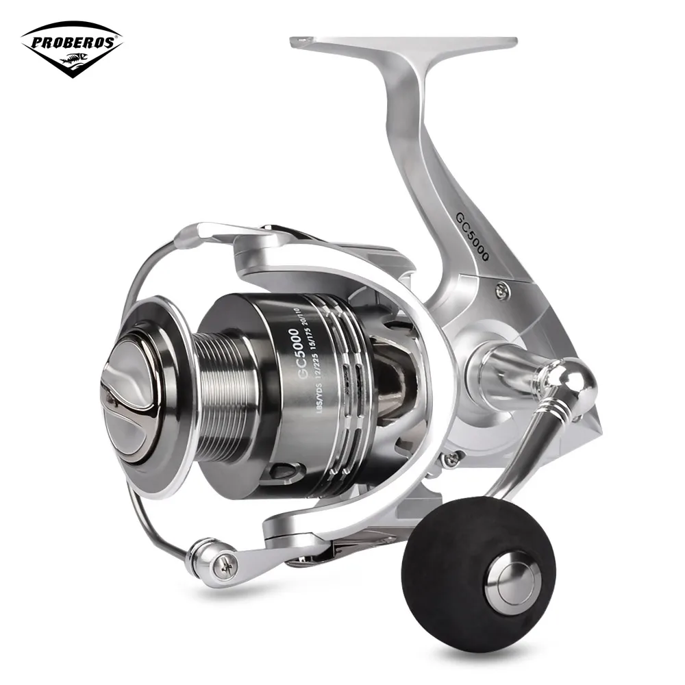 

PRO BEROS GC 3000-6000 Metal Spinning Fishing Reel 6 + 1BB Lightweight Seamless Fishing Spinning Reel Freshwater Saltwater Reels