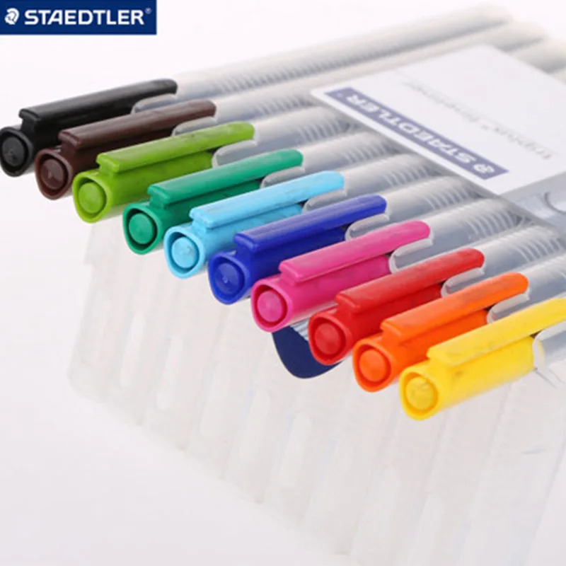 Staedtler 334SB Triplus Fineliner 0,3 мм 10 цветов набор ручка для рисования графический дизайн принадлежности для письма