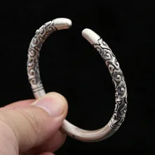 S925 стерлингов Серебряные ювелирные изделия Ретро тайский Запад путешествие к Король обезьян тело стержень золотой браслет Открытые браслет